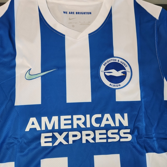 25/26 Brighton & Hove Albion Blue and White Jersey - Picture 2 of 3